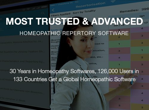 Advanced homeopathy software