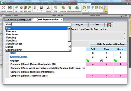 quick-repertorization