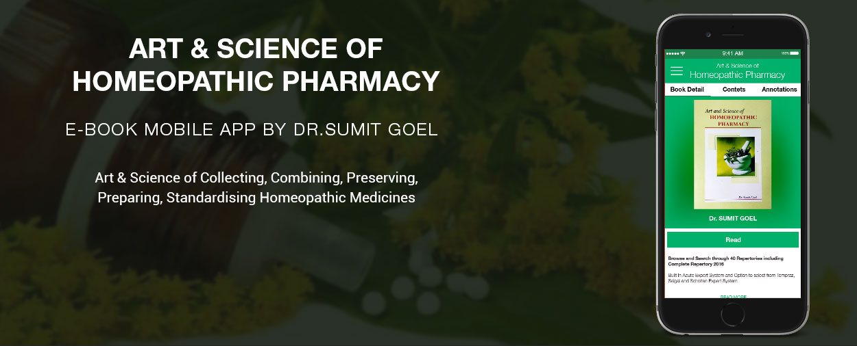 Art & Science of Homeopathic Pharmacy