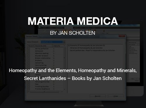 Materia Medica by Jan Scholten